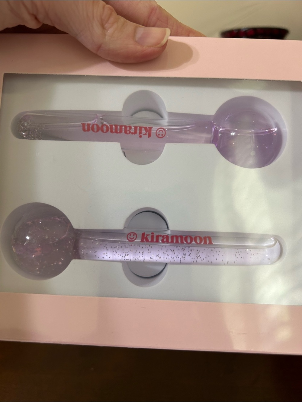 Kiramoon Moon Globes Lavender Freezable Facial Rollers MSRP $42 - Picture 4 of 13